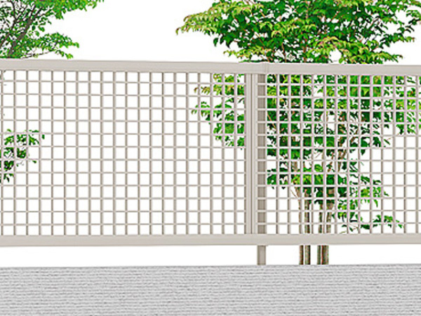 正規】LIXILライシス7型 井桁格子形材 フェンスを値引45%工事販売 東京神奈川千葉埼玉茨城
