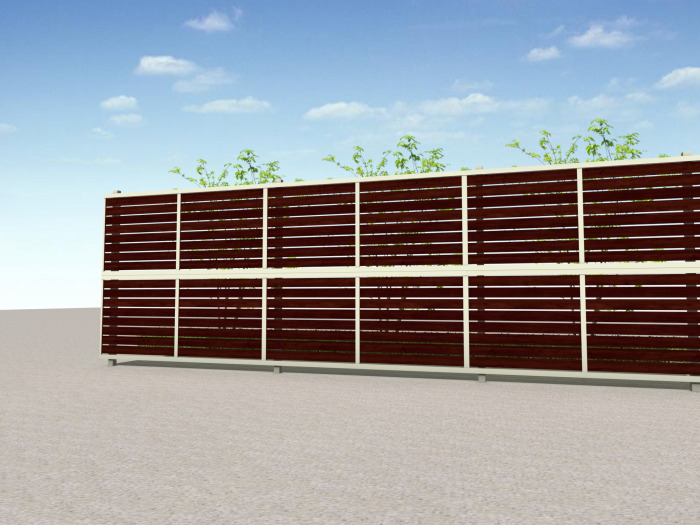 正規】LIXIL木製調AB YS3型 横スリット3 2段柱 60角形材 フェンスを値引45%工事販売 東京神奈川千葉埼玉茨城