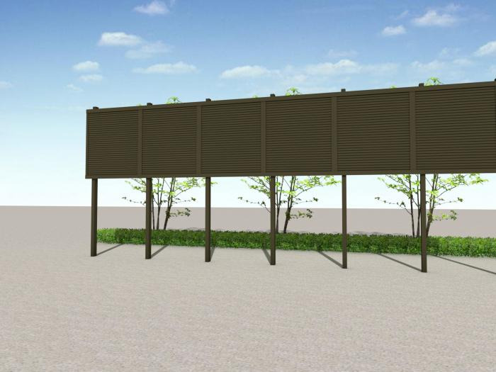 正規】LIXILハイスクリーンA型 アルミ多段柱 上段のみ形材 フェンスを値引45%工事販売 東京神奈川千葉埼玉茨城