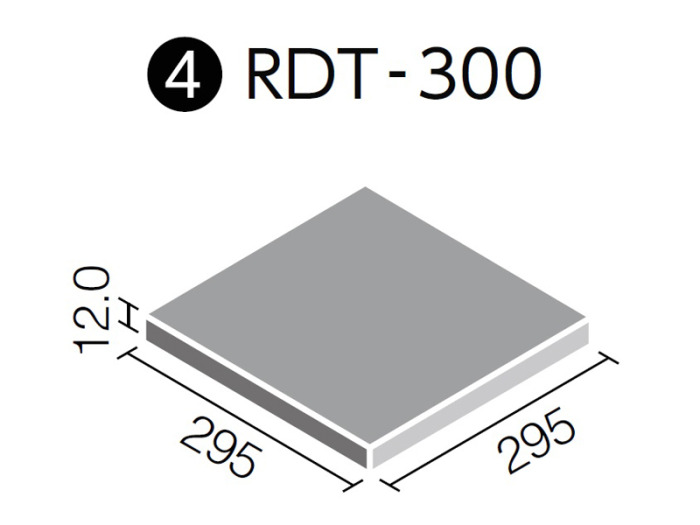 LIXIL LIXIL RDT-301/1 ケース販売【18枚/ケース】 300×100mm角垂れ付き段鼻（接着） ロディート ⇒▽ 材料、資材