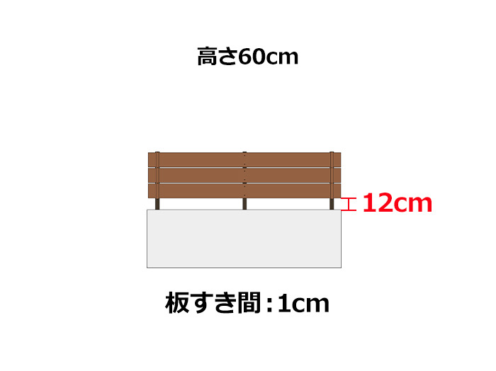 グローベン プラドone 板幅150 高さ600mm