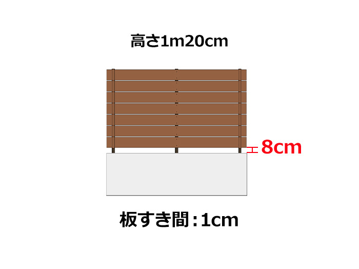 グローベン プラドone 板幅150 高さ1200mm