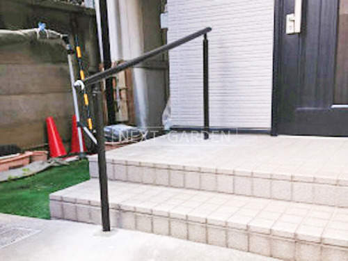 施工例画像：東京都 板橋区  玄関門扉 玄関アプローチ階段手摺り