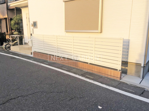 施工例画像：埼玉県 越谷市  目隠しフェンス塀