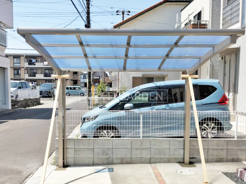 施工例画像：千葉県 松戸市  自転車バイク屋根 LIXILネスカR