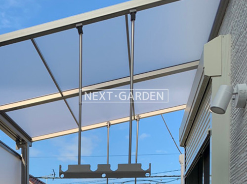 施工例画像：神奈川県 横浜市  １階テラス屋根 LIXIL スピーネF