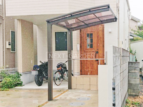 施工例画像：千葉県 市川市  自転車バイク屋根 LIXILネスカR
