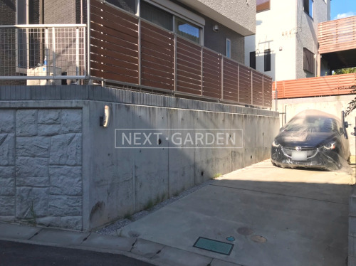 施工例画像：神奈川県 川崎市  人工木ウッドデッキ 目隠しフェンス塀