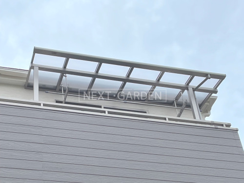 施工例画像：東京都 江戸川区  ベランダ屋根 LIXILテラスVS F 3階 積雪30cm対応