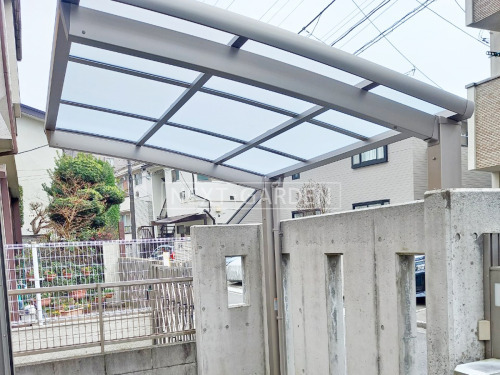 施工例画像：東京都 板橋区  自転車バイク屋根 LIXILネスカR