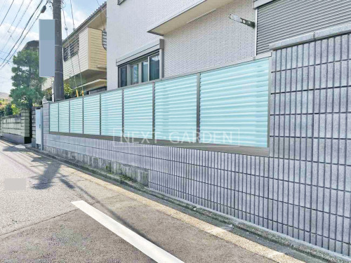 施工例画像：埼玉県 川越市  新築シンプル クローズ外構