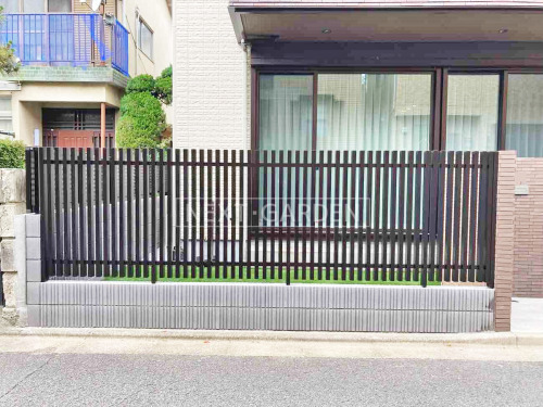 施工例画像：東京都 練馬区  新築シンプル クローズ外構